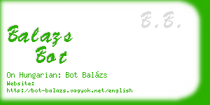 balazs bot business card